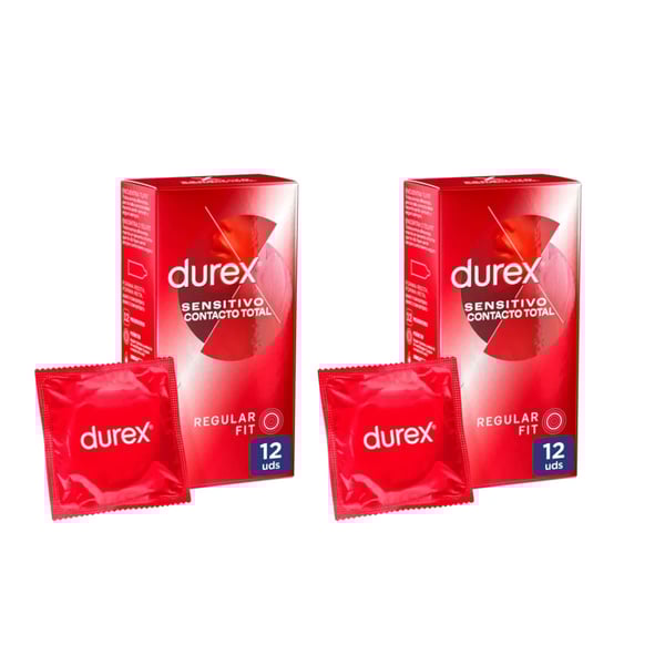 Durex Preservativos Sensitivo Contacto Total  Duo (12 X2) - Oferta 2ª Embalagem